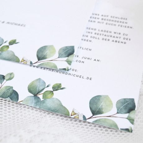 Eucalyptus, Einladungskarte