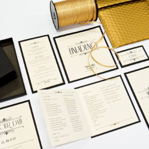 Gold exklusivem print druckartikel hochzeit einladungkarte